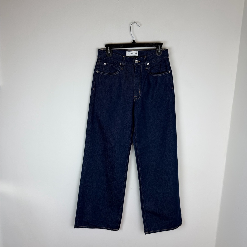 NEW SLVRLAKE selena Wide Leg jean in midnight mile Size 26 - Picture 6 of 10